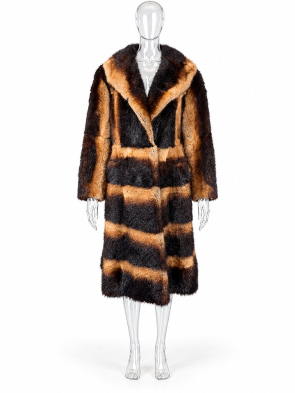 Vintage Eaton’s Fur Salon Striped Fur Coat XS/S